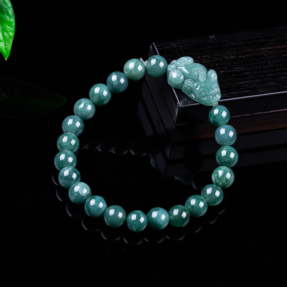 Jewelry & Watches Store - Bracelet Pixiu en jadéite birmane naturelle,