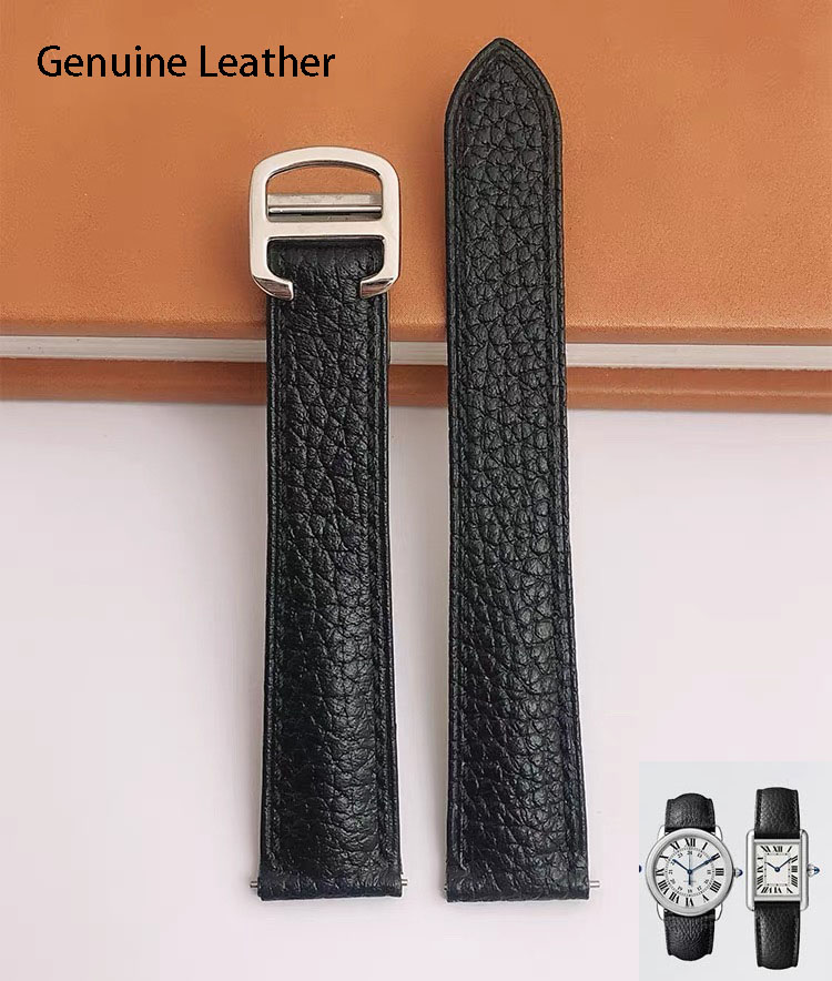 Cartier Watch Tank - Bracelet de montre en cuir véritable