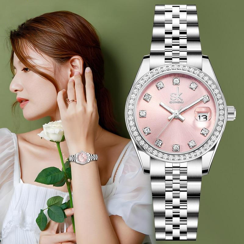 Jewelry Diamond Watches - Montre pour femme UTHAI CQ484, bracelet