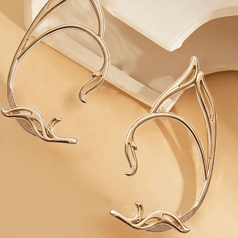 Ear Cuff No Piercing - Manchette d'oreille elfe sans perçage, forme