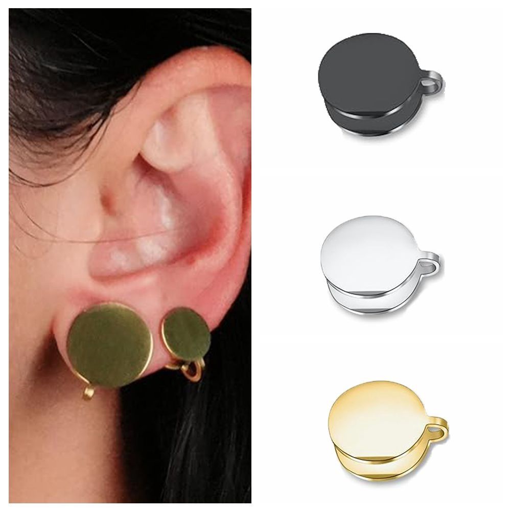 Ear Cuff No Piercing - Boucles d'oreilles à pression en acier