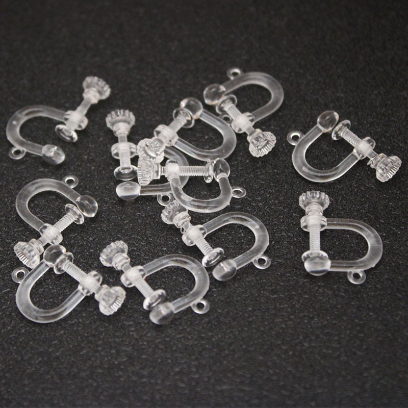Ear Cuff No Piercing - Clips d'oreille à vis en résine