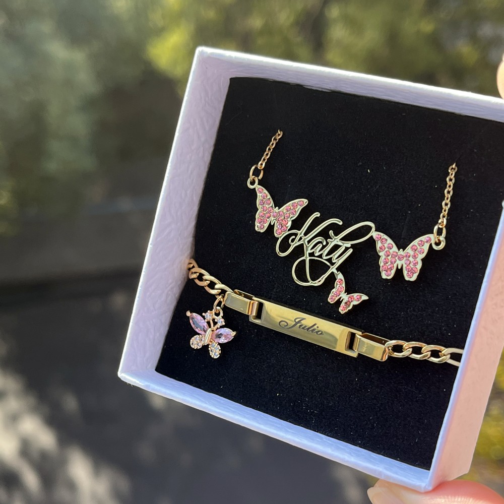 DUOYING-Collier personnalisé a - Engraved Name Necklace avis et prix