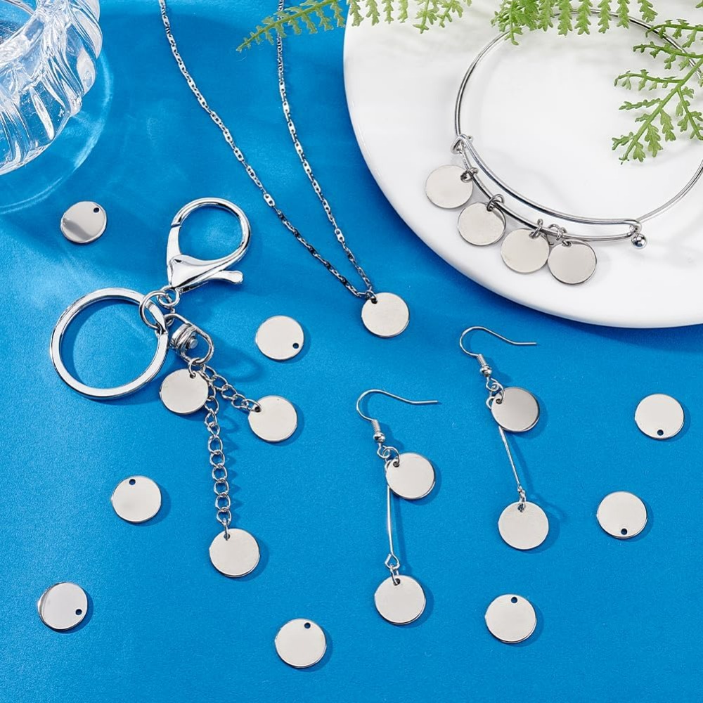 100 pièces 12mm 304 acier inox - Engraved Name Necklace avis et prix