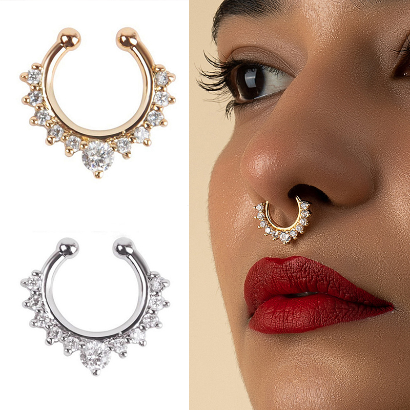 Faux anneaux et goujons antarc - Ear Cuff No Piercing avis et prix