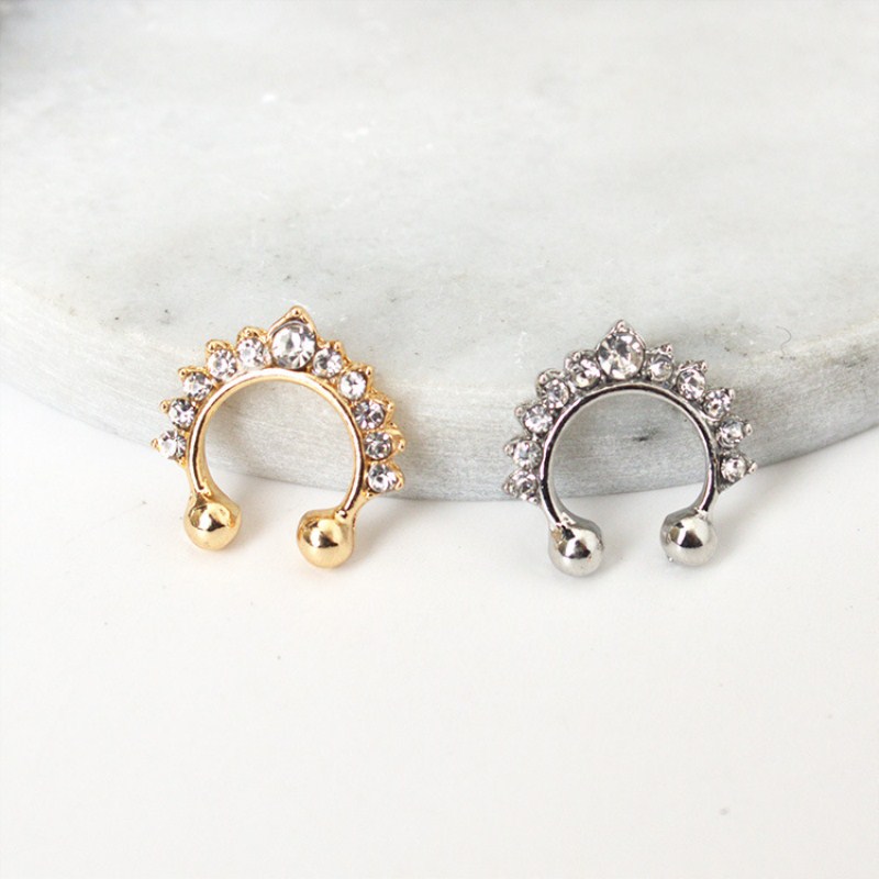 Faux anneaux et goujons antarc - Ear Cuff No Piercing avis et prix