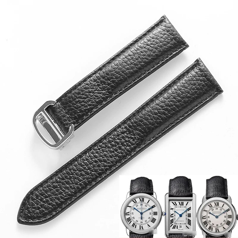 Bracelet de montre en cuir vér - Cartier Watch Tank avis et prix