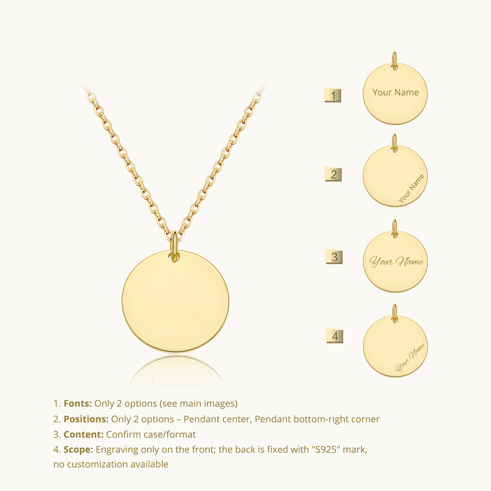 ANDYWEN 925 argent Sterling no - Engraved Name Necklace avis et prix