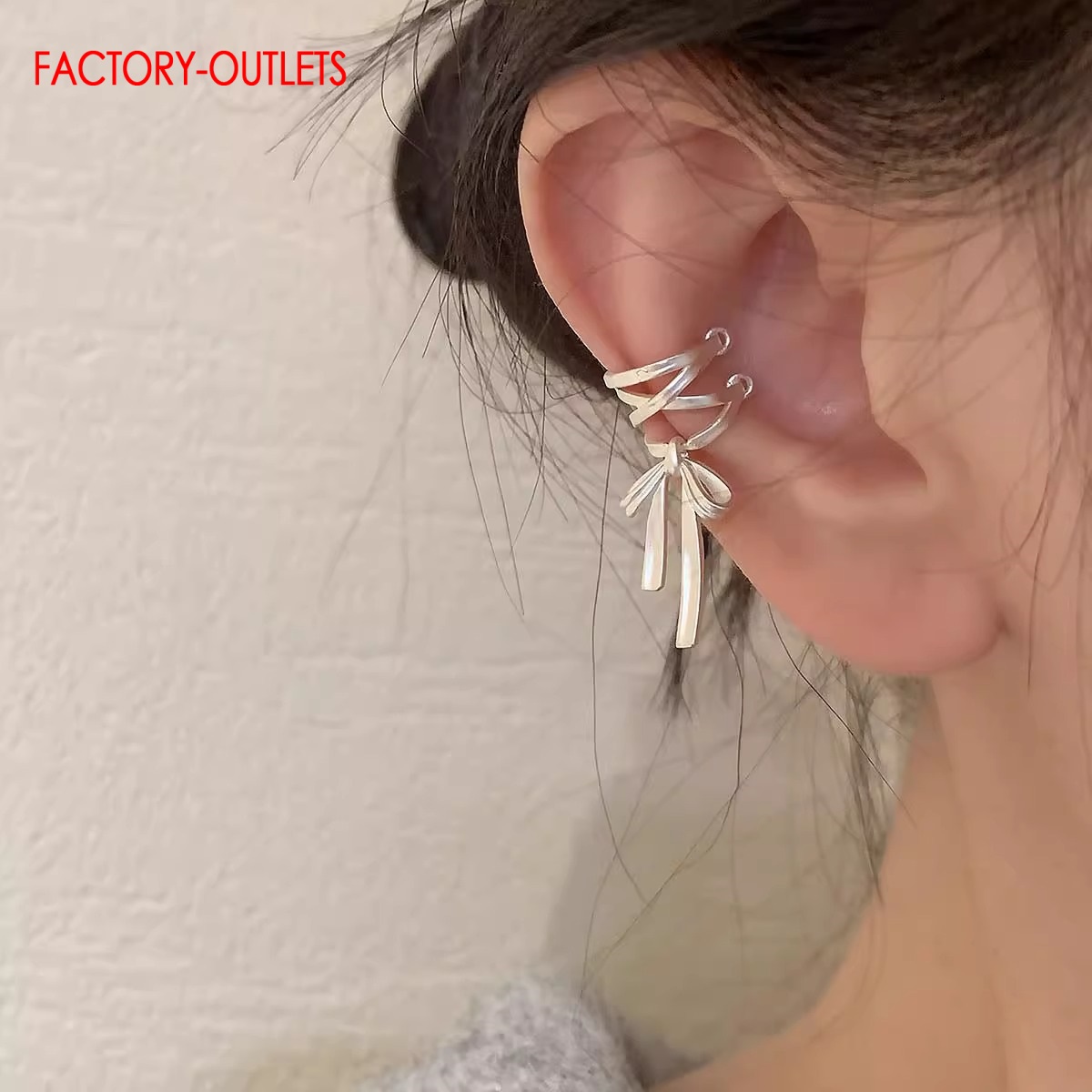 Boucles d'oreilles en argent S - Ear Cuff No Piercing avis et prix