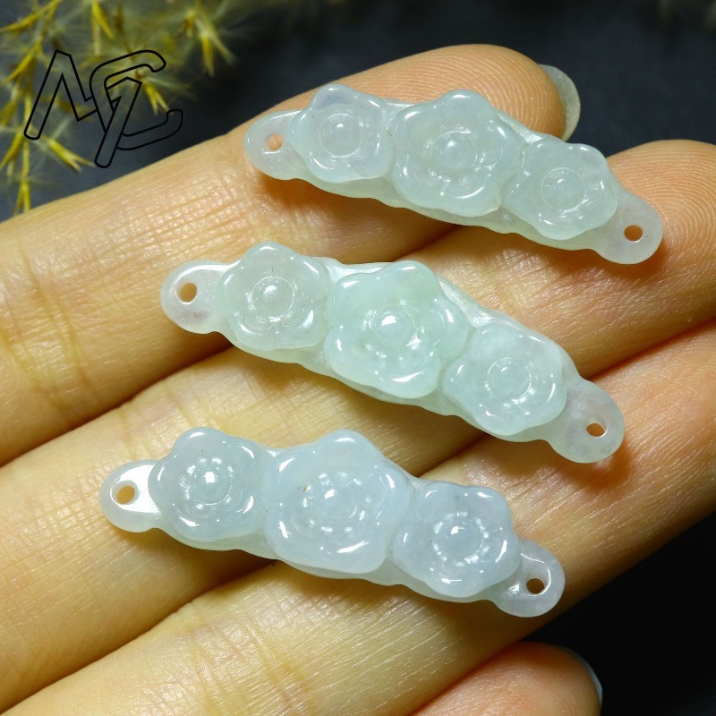 1 pièce Fleur en jadéite émera - Jewelry & Watches Store avis et prix