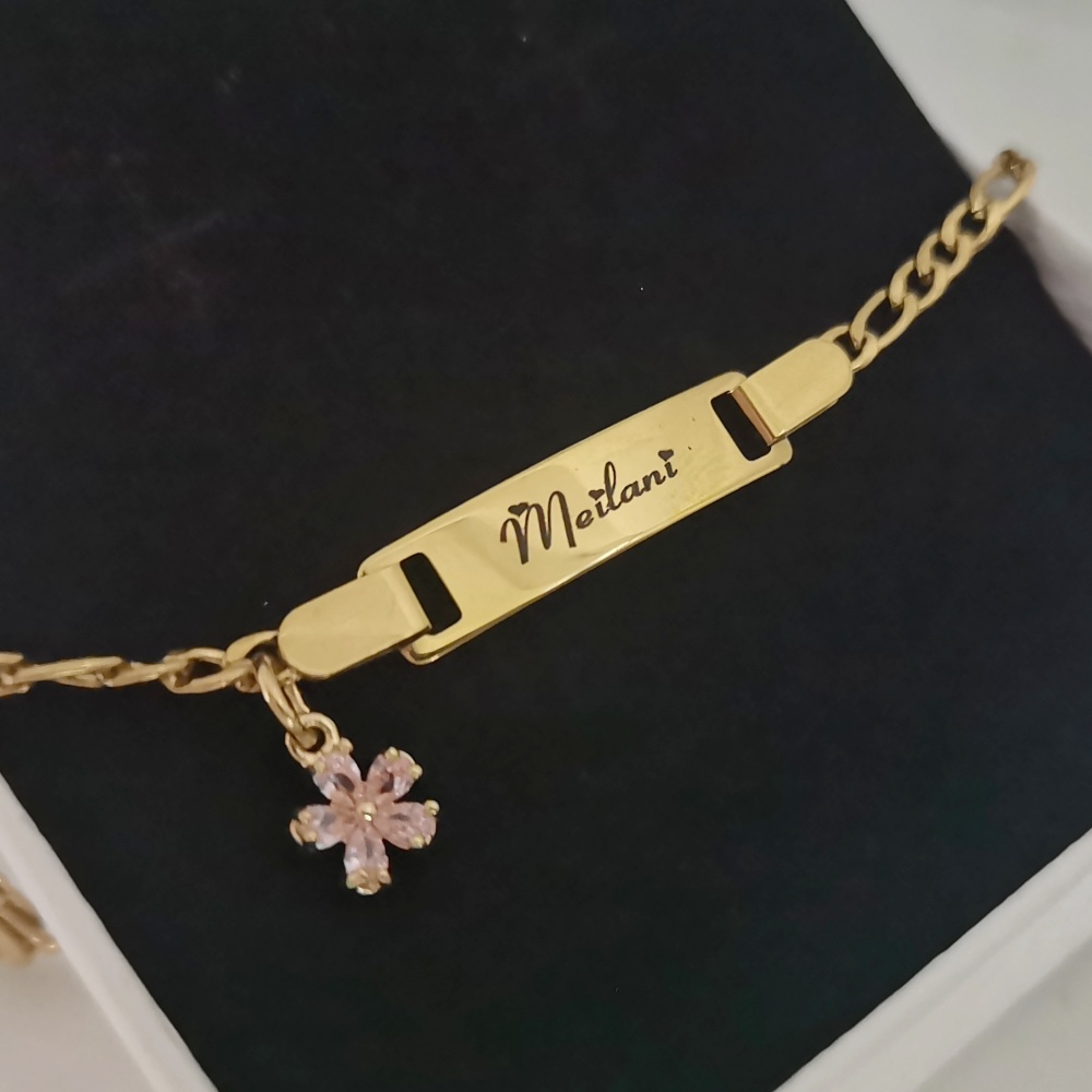 LeeChee-Ensemble de bijoux per - Engraved Name Necklace avis et prix