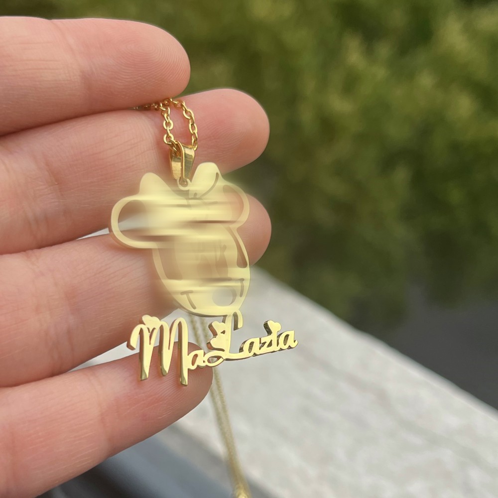 DUOYING – ensemble de bijoux a - Engraved Name Necklace avis et prix
