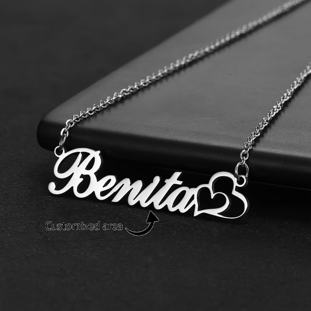 Collier personnalisé à double  - Engraved Name Necklace avis et prix
